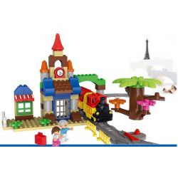 HUIMEI STAR CITY XING DOU CHENG HM313 Xếp hình kiểu    Train 3-in-1 Pack Tàu Hỏa Cổ động Cơ Pin Và Ray 2 Vòng Tròn Lồng Nhau 139 khối có động cơ pin HUIMEI STAR CITY XING DOU CHENG HM313 Xếp hình kiểu    Train 3-in-1 Pack Tàu Hỏa Cổ động Cơ Pin Và Ray 2 Vòng Tròn Lồng Nhau 139 khối có động cơ pin