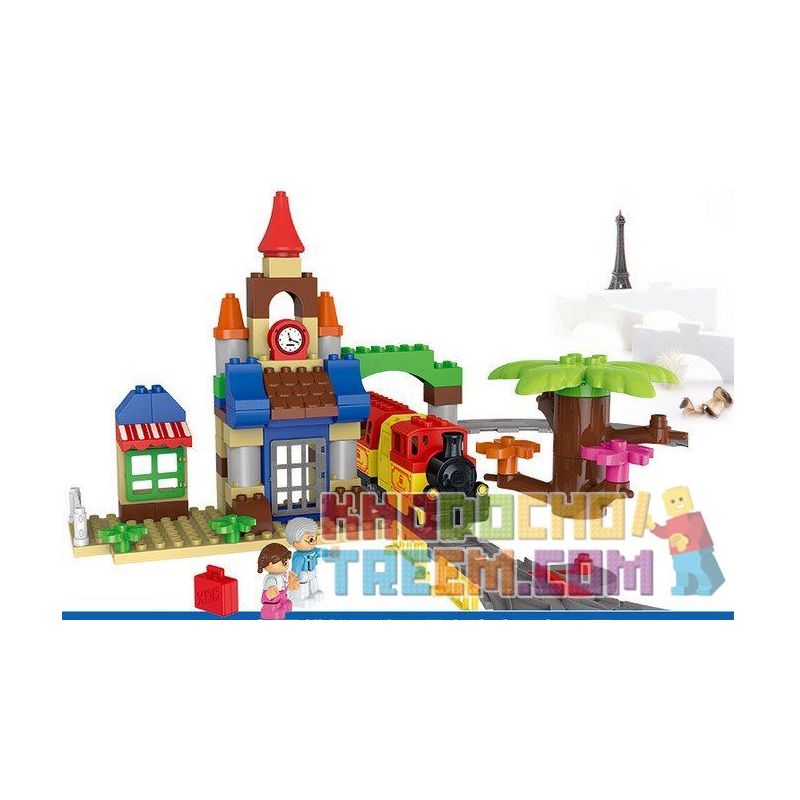 HUIMEI STAR CITY XING DOU CHENG HM313 Xếp hình kiểu    Train 3-in-1 Pack Tàu Hỏa Cổ động Cơ Pin Và Ray 2 Vòng Tròn Lồng Nhau 139 khối có động cơ pin HUIMEI STAR CITY XING DOU CHENG HM313 Xếp hình kiểu    Train 3-in-1 Pack Tàu Hỏa Cổ động Cơ Pin Và Ray 2 Vòng Tròn Lồng Nhau 139 khối có động cơ pin