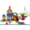 HUIMEI STAR CITY XING DOU CHENG HM313 Xếp hình kiểu    Train 3-in-1 Pack Tàu Hỏa Cổ động Cơ Pin Và Ray 2 Vòng Tròn Lồng Nhau 139 khối có động cơ pin