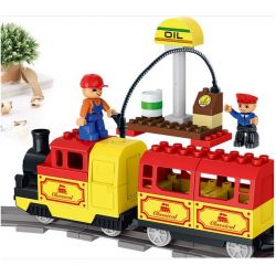 HUIMEI STAR CITY XING DOU CHENG HM313 Xếp hình kiểu    Train 3-in-1 Pack Tàu Hỏa Cổ động Cơ Pin Và Ray 2 Vòng Tròn Lồng Nhau 139 khối có động cơ pin HUIMEI STAR CITY XING DOU CHENG HM313 Xếp hình kiểu    Train 3-in-1 Pack Tàu Hỏa Cổ động Cơ Pin Và Ray 2 Vòng Tròn Lồng Nhau 139 khối có động cơ pin