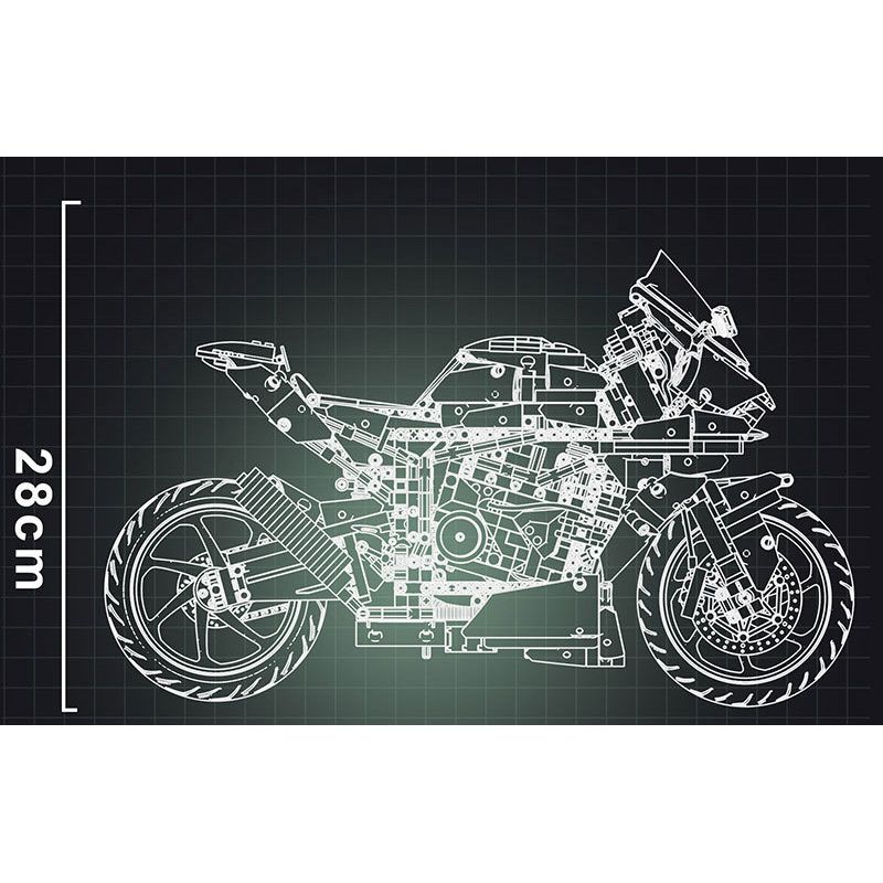 MorkModel 028002 Mork Model 028002 non  KAWASAKI H2 tỷ lệ 1:5 bộ đồ chơi xếp lắp ráp ghép mô hình  Kỹ Thuật Công Nghệ Cao Mô Hình Phương Tiện 2022 khối