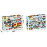 HUIMEI STAR CITY XING DOU CHENG HM313 Xếp hình kiểu    Train 3-in-1 Pack Tàu Hỏa Cổ động Cơ Pin Và Ray 2 Vòng Tròn Lồng Nhau 139 khối có động cơ pin