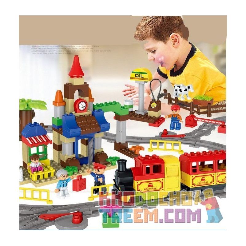 NOT Lego Duplo DUPLO 66494 Train 3in1 Pack, HUIMEI STAR CITY XING DOU