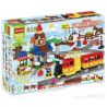 HUIMEI STAR CITY XING DOU CHENG HM313 Xếp hình kiểu    Train 3-in-1 Pack Tàu Hỏa Cổ động Cơ Pin Và Ray 2 Vòng Tròn Lồng Nhau 139 khối có động cơ pin