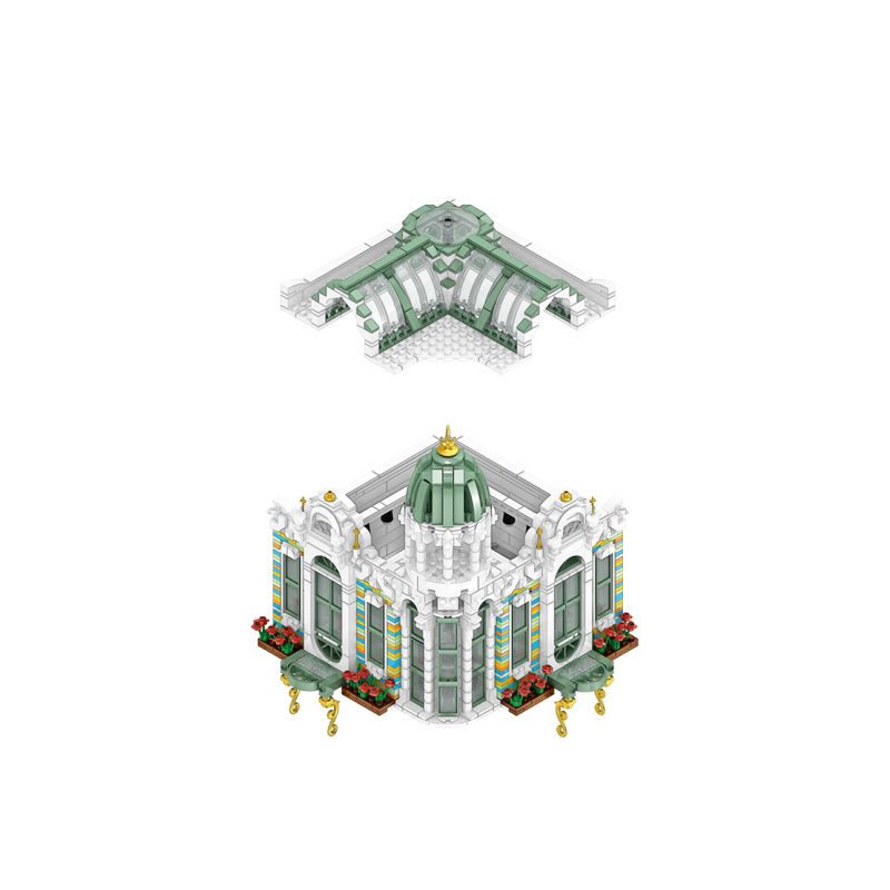 LIN07 00957 REBRICKABLE MOC-16138 16138 MOC16138 non  CỬA HÀNG NỮ TRANG bộ đồ chơi xếp lắp ráp ghép mô hình Modular Buildings MODULAR MINERALS SHOP Mô Hình Nhà Cửa 3100 khối