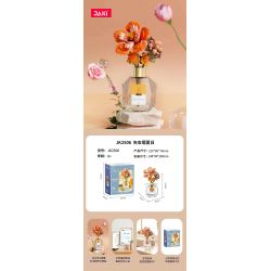JAKI JK2506 2506 non  CẮM HOA BẢO QUẢN BẰNG HƯƠNG THƠM MÙA HÈ NGÔ bộ đồ chơi xếp lắp ráp ghép mô hình Flowers