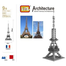 LOZ 9361 Xếp hình kiểu Nanoblock ARCHITECTURE The Eiffel Tower Tháp Eiffel 321 khối LOZ 9361 Xếp hình kiểu Nanoblock ARCHITECTURE The Eiffel Tower Tháp Eiffel 321 khối