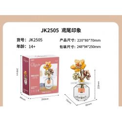 JAKI JK2505 2505 non  CẮM HOA BẢO QUẢN BẰNG HƯƠNG THƠM ẤN TƯỢNG IRIS bộ đồ chơi xếp lắp ráp ghép mô hình Flowers