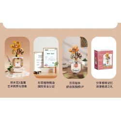 JAKI JK2505 2505 non  CẮM HOA BẢO QUẢN BẰNG HƯƠNG THƠM ẤN TƯỢNG IRIS bộ đồ chơi xếp lắp ráp ghép mô hình Flowers