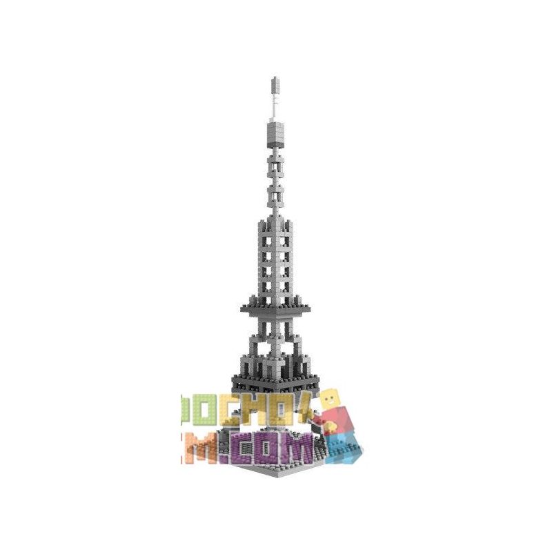LOZ 9361 Xếp hình kiểu Nanoblock ARCHITECTURE The Eiffel Tower Tháp Eiffel 321 khối