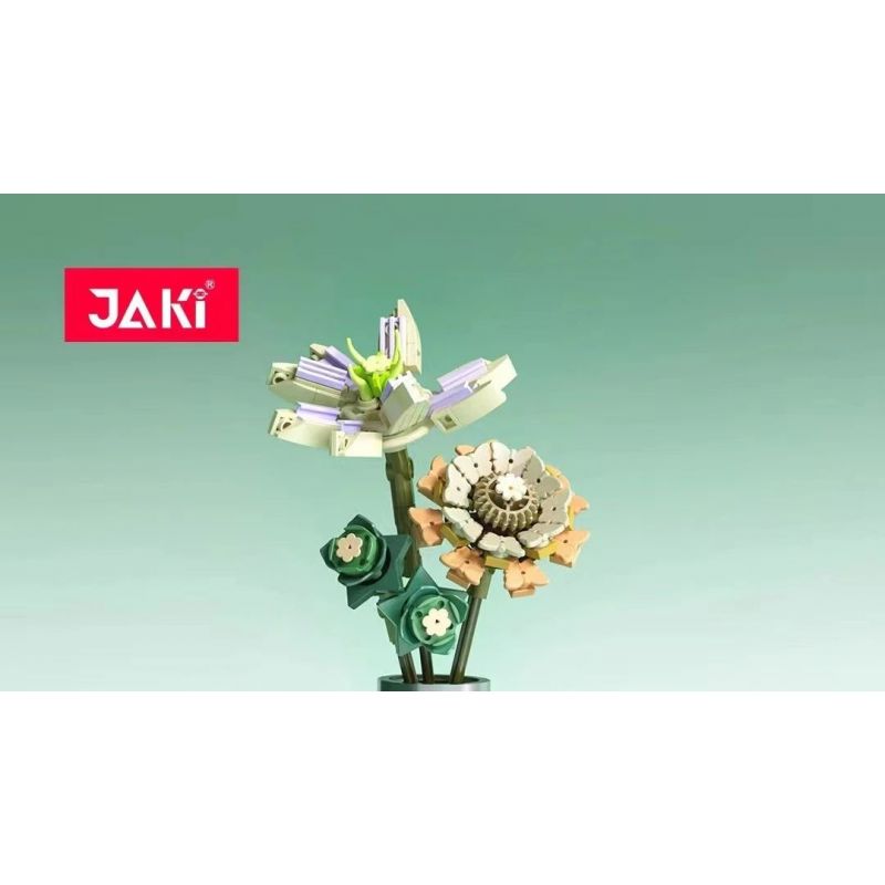 JAKI JK2502 2502 non  NGHỆ THUẬT CẮM HOA BẢO QUẢN BẰNG HƯƠNG LIỆU CÂU CHUYỆN VỀ NIỀM ĐAM MÊ bộ đồ chơi xếp lắp ráp ghép mô hình Flowers