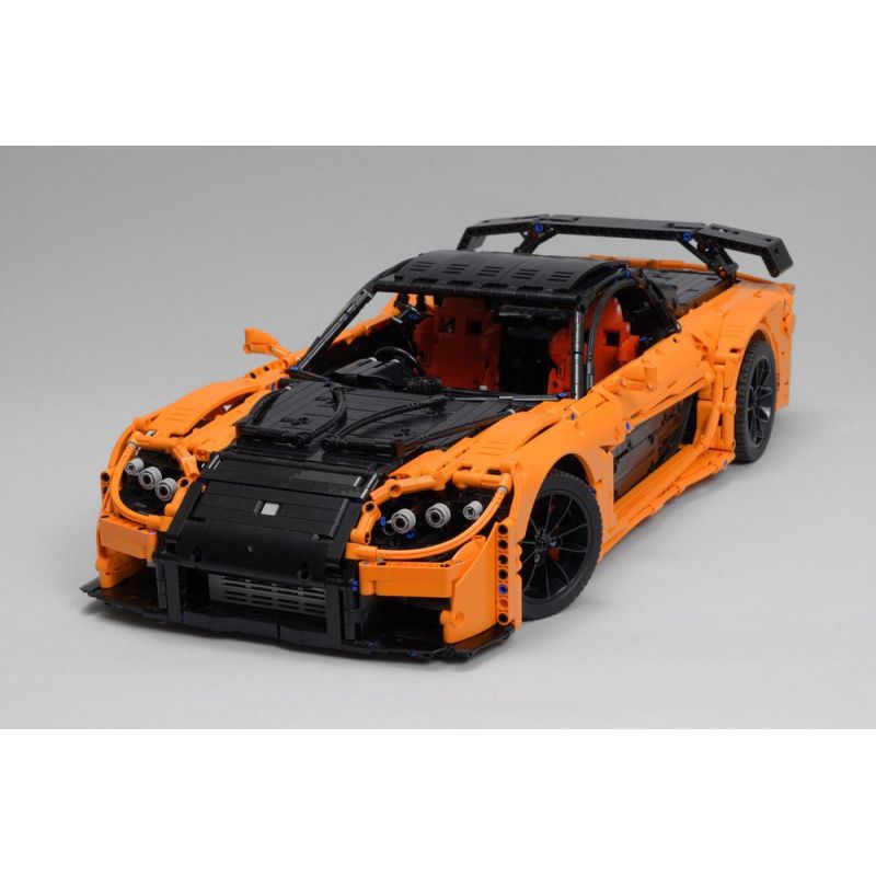 CADA DOUBLEE C61502 61502 REBRICKABLE MOC-57488 57488 MOC57488 non Lego TOKYO DRIFT NHANH VÀ NGUY HIỂM MAZDA RX-7 VEILSIDE FORTUNE CỦA bộ đồ chơi xếp lắp ráp ghép mô hình HAN'S MAZDA RX-7 VEILSIDE FORTUNE 3071 khối