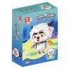 ZHEGAO LZ8182 8182 non  CỪU HẠNH PHÚC bộ đồ chơi xếp lắp ráp ghép mô hình PLEASANT GOAT AND BIG WOLF 1437 khối