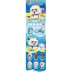 ZHEGAO LZ8182 8182 non  CỪU HẠNH PHÚC bộ đồ chơi xếp lắp ráp ghép mô hình PLEASANT GOAT AND BIG WOLF 1437 khối