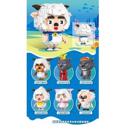 ZHEGAO LZ8182 8182 non  CỪU HẠNH PHÚC bộ đồ chơi xếp lắp ráp ghép mô hình PLEASANT GOAT AND BIG WOLF 1437 khối