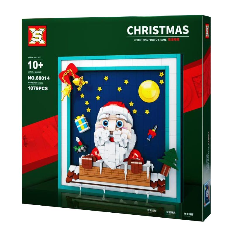 SX 88014 non Lego KHUNG ẢNH GIÁNG SINH bộ đồ chơi xếp lắp ráp ghép mô hình Christmas CHRISTMAS PHOTO FRAME 1070 khối