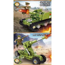 KUYU MOXING KY7028 7028 non  TẤN CÔNG THIẾT BỊ HẠNG NẶNG TRÊN CHIẾN TRƯỜNG BỆ PHÓNG TÊN LỬA KATYUSHA 4 TỔ HỢP bộ đồ chơi xếp lắp ráp ghép mô hình Military Army Quân Sự Bộ Đội 527 khối