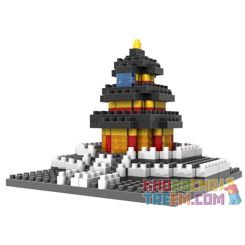 LOZ 9364 Xếp hình kiểu Nanoblock ARCHITECTURE Temple Of Heaven Đền Thờ Của Trời 220 khối