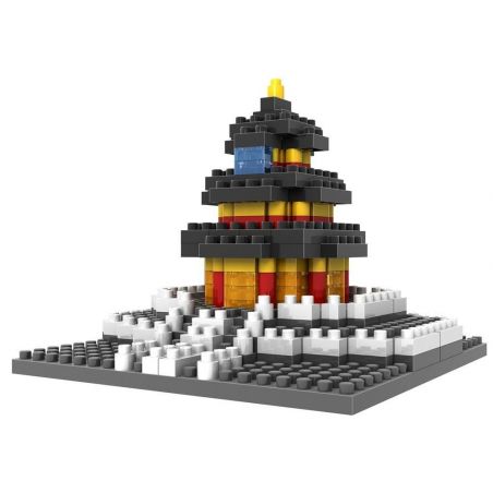 LOZ 9364 Xếp hình kiểu Nanoblock ARCHITECTURE Temple Of Heaven Đền Thờ Của Trời 220 khối