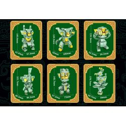 SEMBO 601167 non  SHU MAN AND GOD BLIND BOX CỔ ĐẠI 6 LOẠI bộ đồ chơi xếp lắp ráp ghép mô hình