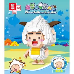 ZHEGAO LZ8180 8180 non  CỪU LƯỜI BIẾNG bộ đồ chơi xếp lắp ráp ghép mô hình PLEASANT GOAT AND BIG WOLF 1463 khối