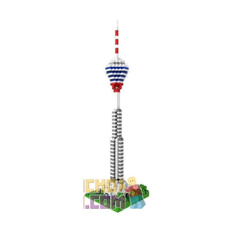 LOZ 9368 Xếp hình kiểu Nanoblock ARCHITECTURE Kuala Lumpur Tower Tháp Kuala Lumpur 550 khối