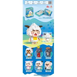 ZHEGAO LZ8180 8180 non  CỪU LƯỜI BIẾNG bộ đồ chơi xếp lắp ráp ghép mô hình PLEASANT GOAT AND BIG WOLF 1463 khối