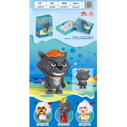 ZHEGAO LZ8179 8179 non  CON CHÓ SÓI TO bộ đồ chơi xếp lắp ráp ghép mô hình PLEASANT GOAT AND BIG WOLF 1273 khối