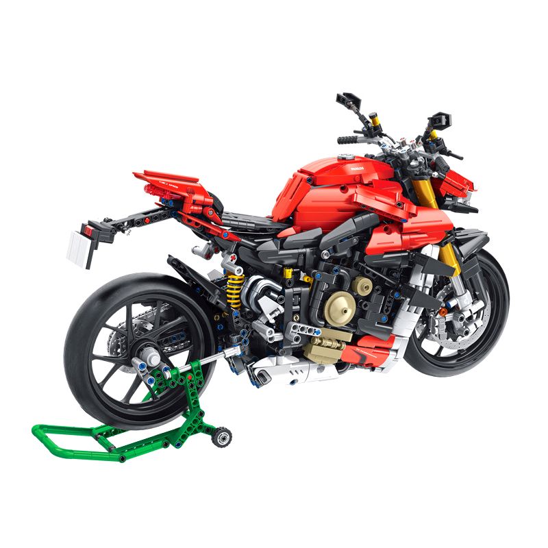 PanlosBrick 672105 Panlos Brick 672105 non  XE MÁY DUCATI V4 tỷ lệ 1:5 bộ đồ chơi xếp lắp ráp ghép mô hình  SUPERLEGGERA V4 Kỹ Thuật Công Nghệ Cao Mô Hình Phương Tiện 2221 khối