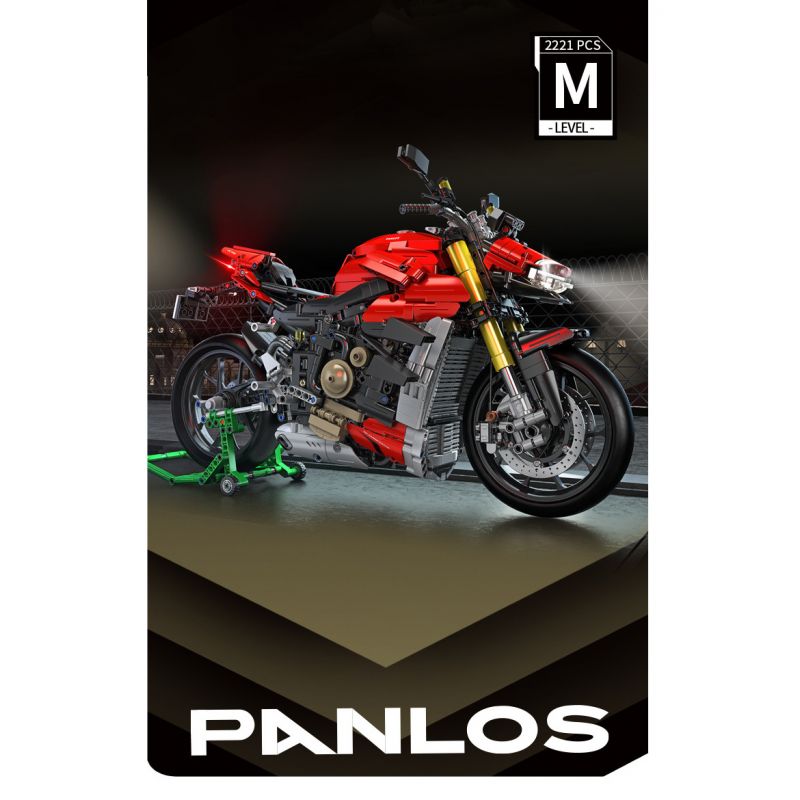 PanlosBrick 672105 Panlos Brick 672105 non  XE MÁY DUCATI V4 tỷ lệ 1:5 bộ đồ chơi xếp lắp ráp ghép mô hình  SUPERLEGGERA V4 Kỹ Thuật Công Nghệ Cao Mô Hình Phương Tiện 2221 khối