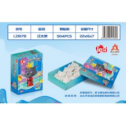 ZHEGAO LZ8178 8178 non  MỘT bộ đồ chơi xếp lắp ráp ghép mô hình PLEASANT GOAT AND BIG WOLF 904 khối