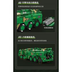 CADA DOUBLEE C56031 56031 non  TÊN LỬA ĐẠN ĐẠO CHỐNG HẠM DONGFENG-21D bộ đồ chơi xếp lắp ráp ghép mô hình Military Army Quân Sự Bộ Đội 6351 khối