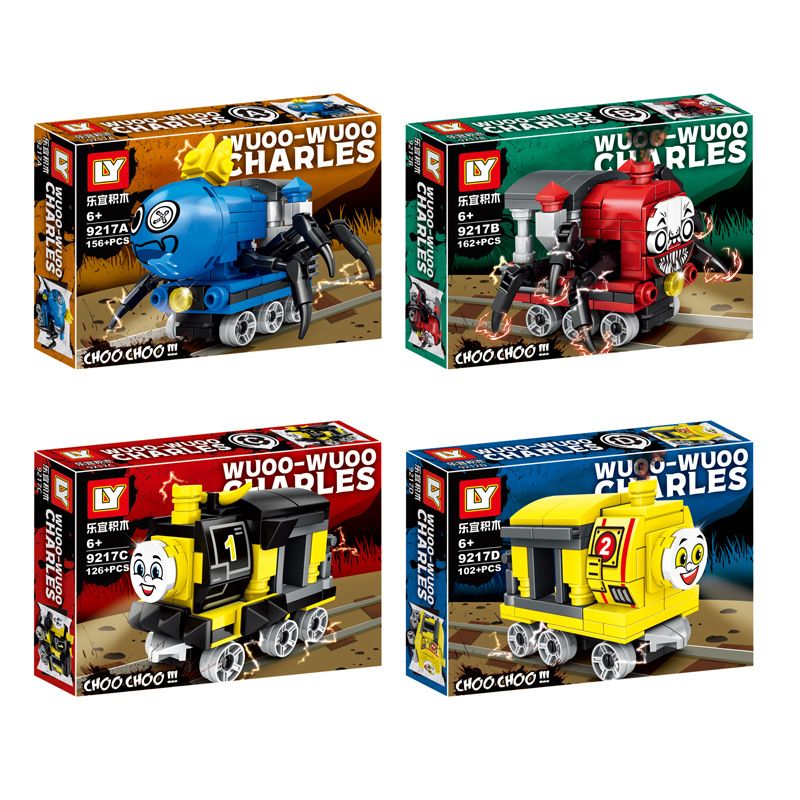 LY 9217 non Lego CHUYẾN TÀU CHARLES bộ đồ chơi xếp lắp ráp ghép mô hình Movie & Game SPIDER MONSTER TRAIN CHARLES Phim Và Trò Chơi 546 khối