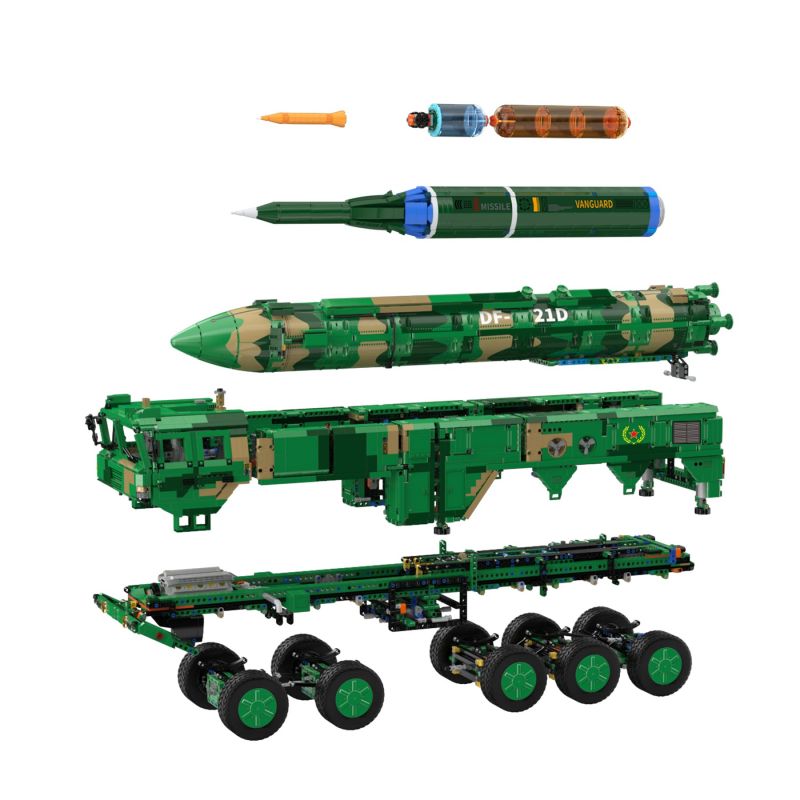 CADA DOUBLEE C56031 56031 non  TÊN LỬA ĐẠN ĐẠO CHỐNG HẠM DONGFENG-21D bộ đồ chơi xếp lắp ráp ghép mô hình Military Army Quân Sự Bộ Đội 6351 khối