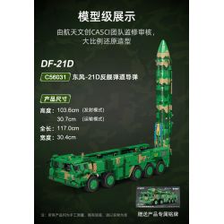 CADA DOUBLEE C56031 56031 non  TÊN LỬA ĐẠN ĐẠO CHỐNG HẠM DONGFENG-21D bộ đồ chơi xếp lắp ráp ghép mô hình Military Army Quân Sự Bộ Đội 6351 khối