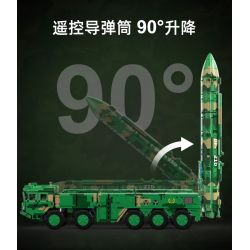 CADA DOUBLEE C56031 56031 non  TÊN LỬA ĐẠN ĐẠO CHỐNG HẠM DONGFENG-21D bộ đồ chơi xếp lắp ráp ghép mô hình Military Army Quân Sự Bộ Đội 6351 khối