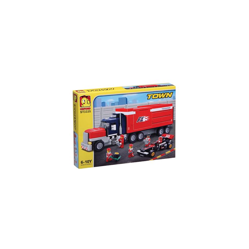 OXFORD ST3335 3335 non Lego XE ĐẦU KÉO F1 bộ đồ chơi xếp lắp ráp ghép mô hình City F1 트레일러 Thành Phố
