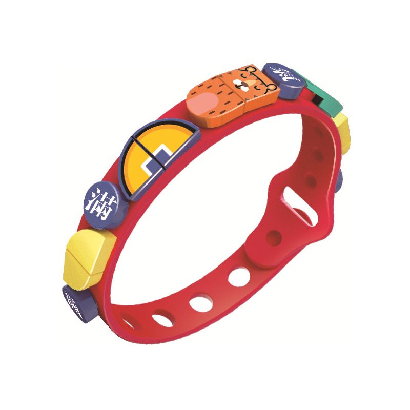 WANGE 6608N 6609N 6610N 6607N non  VÒNG TAY THỦY TRIỀU QUỐC GIA 4 bộ đồ chơi xếp lắp ráp ghép mô hình Dots BANDS