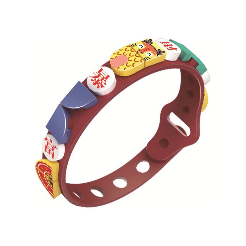 WANGE 6608N 6609N 6610N 6607N non  VÒNG TAY THỦY TRIỀU QUỐC GIA 4 bộ đồ chơi xếp lắp ráp ghép mô hình Dots BANDS