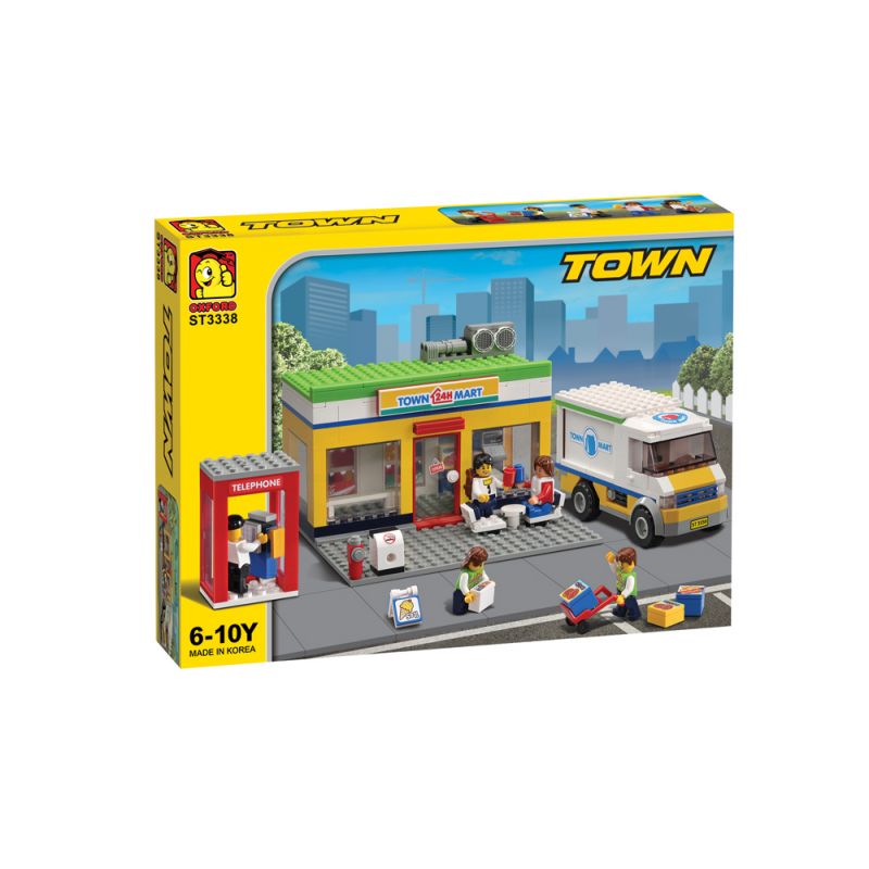 OXFORD ST3338 3338 non Lego CỬA HÀNG TIỆN DỤNG bộ đồ chơi xếp lắp ráp ghép mô hình City 편의점 Thành Phố