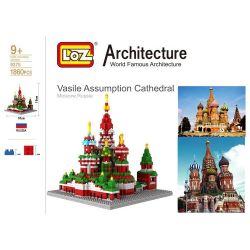 LOZ 9375 Xếp hình kiểu Nanoblock ARCHITECTURE Vasily Cathedral Nhà