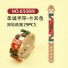 WANGE 6508N 6509N 6510N 6507N non  VÒNG TAY GIÁNG SINH 4. bộ đồ chơi xếp lắp ráp ghép mô hình Dots BANDS 106 khối