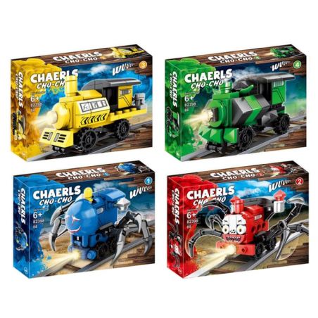 82398 non  CHUYẾN TÀU CHARLES bộ đồ chơi xếp lắp ráp ghép mô hình Movie & Game SPIDER MONSTER TRAIN CHARLES Phim Và Trò Chơi 343 khối
