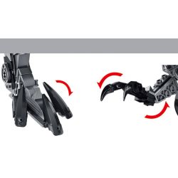 PanlosBrick 611016 Panlos Brick 611016 non  KHỦNG LONG CƠ TYRANNOSAURUS THÉP bộ đồ chơi xếp lắp ráp ghép mô hình Dino MECHANICAL DINOSAUR 2065 khối