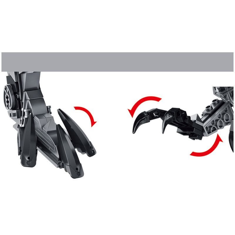 PanlosBrick 611016 Panlos Brick 611016 non  KHỦNG LONG CƠ TYRANNOSAURUS THÉP bộ đồ chơi xếp lắp ráp ghép mô hình Dino MECHANICAL DINOSAUR 2065 khối