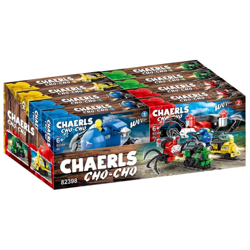 82398 non  CHUYẾN TÀU CHARLES bộ đồ chơi xếp lắp ráp ghép mô hình Movie & Game SPIDER MONSTER TRAIN CHARLES Phim Và Trò Chơi 343 khối