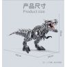 PanlosBrick 611016 Panlos Brick 611016 non  KHỦNG LONG CƠ TYRANNOSAURUS THÉP bộ đồ chơi xếp lắp ráp ghép mô hình Dino MECHANICAL DINOSAUR 2065 khối