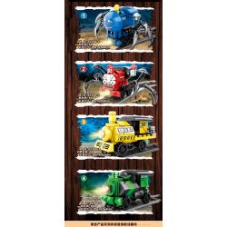 82398 non  CHUYẾN TÀU CHARLES bộ đồ chơi xếp lắp ráp ghép mô hình Movie & Game SPIDER MONSTER TRAIN CHARLES Phim Và Trò Chơi 343 khối