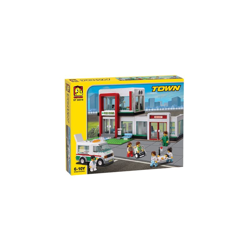 OXFORD ST33310 33310 non Lego BỆNH VIỆN bộ đồ chơi xếp lắp ráp ghép mô hình City 병원 Thành Phố