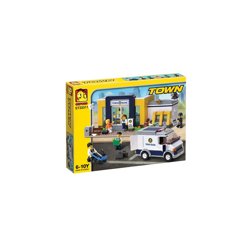 OXFORD ST33311 33311 non Lego NGÂN HÀNG bộ đồ chơi xếp lắp ráp ghép mô hình City 은행 Thành Phố